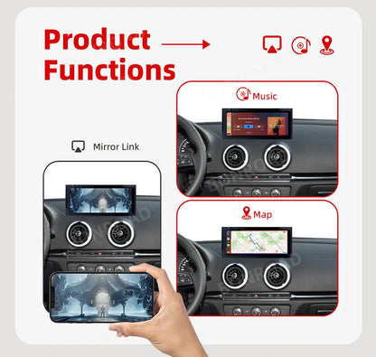 Android Car Radio – Multimedia Speler – Autoradio – Navigatiesysteem – Touchscreen – 10,25 Inch – Android 13 – CarPlay Draadloos & Bekabeld