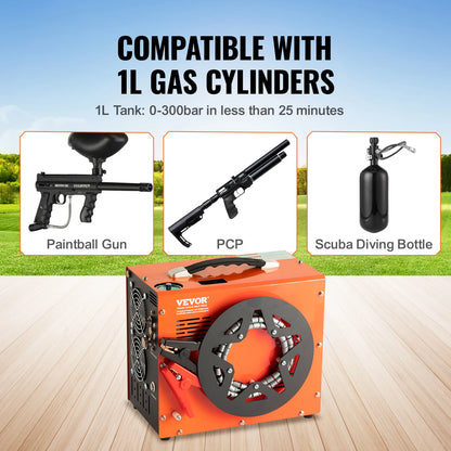 Elektrische Luchtcompressor – PCP Pomp – Paintball Luchtpomp – Draagbare Inflatier – 600W Motor – 4500 PSI Maximaal Druk