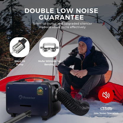 Dieselverwarming – Dieselkachel – Busverwarming – Camperverwarming – 8 kW Vermogen – Fluisterstil – Bluetooth Bediening