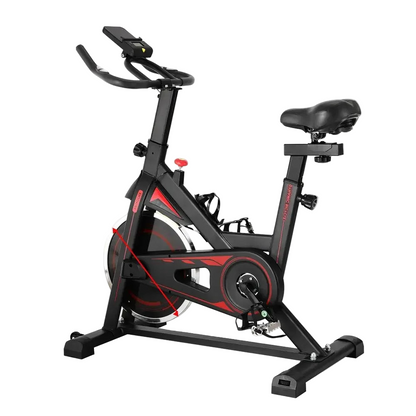 Hometrainer – Spinningfiets – Fitnessfiets – Ergometer – Binnenfiets – Verstelbaar Zadel & Armsteunen – 10 kg Vliegwiel & LCD-Display