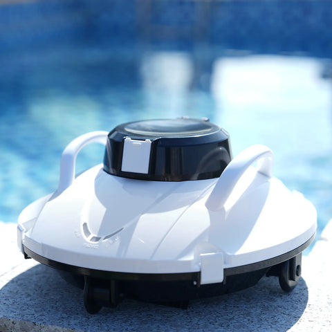 Zwembadrobot - tot 130m2 - zwembad stofzuiger - bodemzuiger - zwembadstofzuiger elektrisch - QUORE