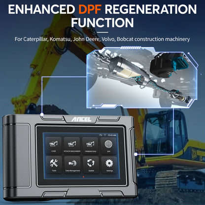 ANCEL HD3600 Heavy Duty Truck Scanner for Construction Machinery Diesel Scan Tool for Komatsu, John Deere, Volvo D-P-F Resets