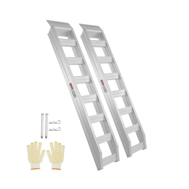 Aluminium Oprijplaten - Oprijblokken - Oprijbok - Oprijplaat - 6800 lbs Draagvermogen – Heavy-Duty Universele Laadplaat - Oprijplaat Rolstoel - Geschikt voor Motor, Tractor, Truck & Grasmaaier