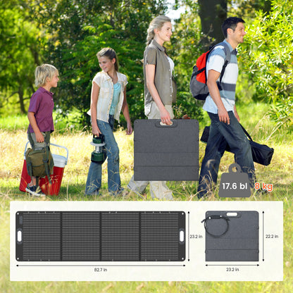 Zonnepaneel - Monokristallijn - Zonnepanelen - ETFE - Flexibel - 100W - Camping - Draagbaar - Vouwbaar Zonnepaneel Kit - voor Reizen - Telefoon - Boot - RV 20.5V