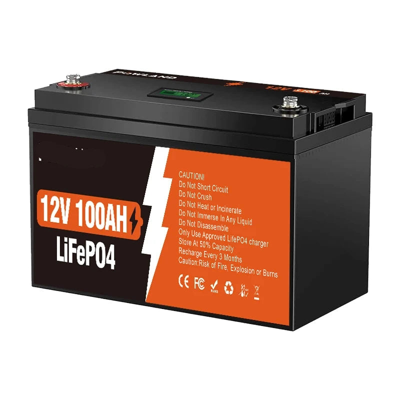 12V Li-Ion Accu – Lithium Accu – Energieopslag – Camperaccu – Bootaccu – 200AH Capaciteit – IP65 Bescherming