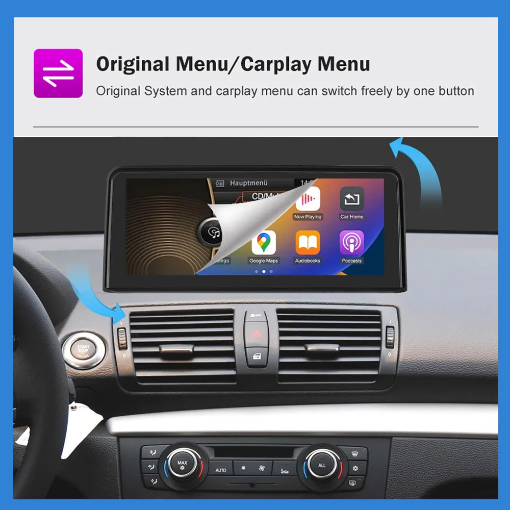 Multimedia Systeem – Autostereo – Navigatie – DAB Radio – Android Auto – iDrive Variant – 10,25 Inch Touchscreen – Draadloos CarPlay & Bluetooth