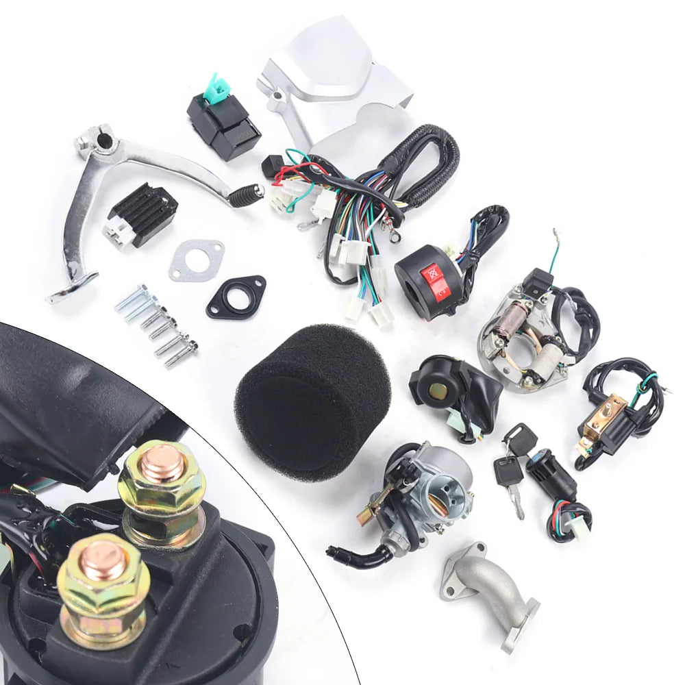 125cc Motorblok – Compacte Motor – 4-Takt Motor – Pitbike Motor – Buggy Motor – Elektrische Start – 3 Versnellingen