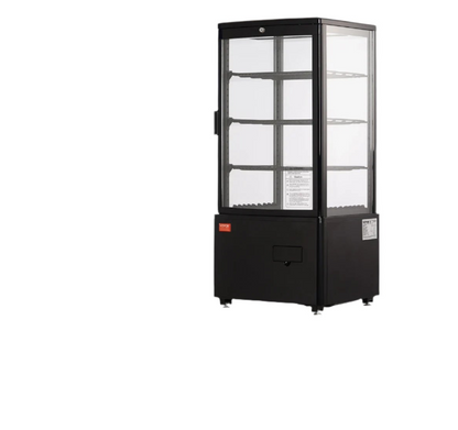 Gekoelde Displaykast – Koelvitrine – Koelkast – Presentatiekast – Bakkerskast – 278 Liter Inhoud – LED-Verlichting - 3 Kubieke Voet