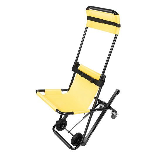 Opvouwbare Trapstoel – Evacuatiestoel – Rolstoel – Noodstoel – Aluminium Frame – Draagvermogen 160 Kg – Verstelbare Hoofdsteun