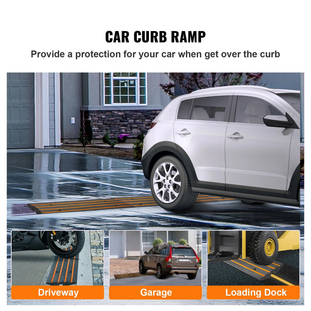 Kabelbeschermer - Kabelbrug - Kabelgoot - Kabelbrugrubber - Kabeldrempel - Kabeldrempelvloer - Opritdrempelbrug Uitbreidbare Oprijplaten - voor laadperron Garage Oprijplaat- 1Pack