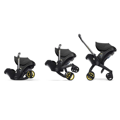 Kinderwagen - Babywagen - Wandelwagen - met Autostoel - 4-in-1 - Lichtgewicht Reisbuggy - Opvouwbaar - Veilig en Comfortabel - voor Baby's - en Peuters - Zwart