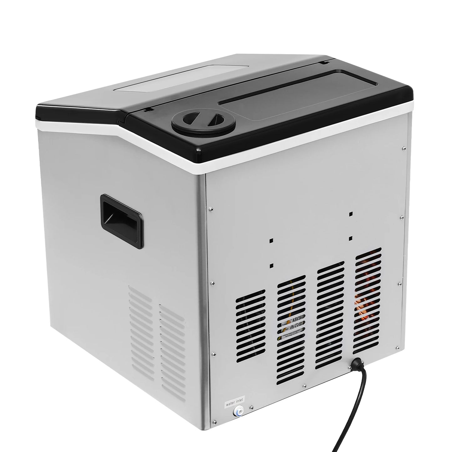 Ijsblokjesmachine - Elektrische Ijsblokjesmachine - Ijsmaker - Ijsmachine -150-180W - Automatische reiniging Luchtgekoeld - met LCD-scherm