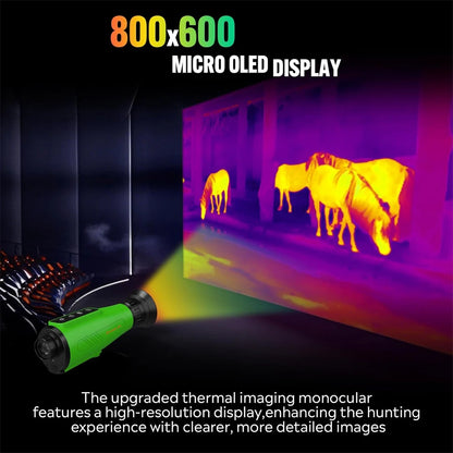 Warmtebeeldverrekijker – Thermal Imaging Monocular – Warmtebeeldkijker – Nachtkijker – Infraroodkijker – AI Superresolutie – AMOLED Scherm