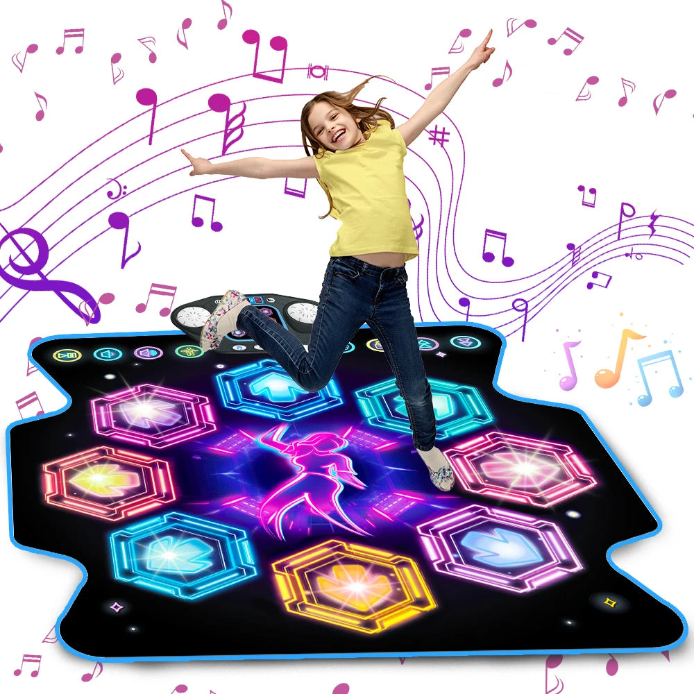 Dansmat voor kinderen – 27 niveaus – 8 LED-toetsen – Bluetooth – 5 spelmodi – Ingebouwde muziek – vanaf 3 jaar