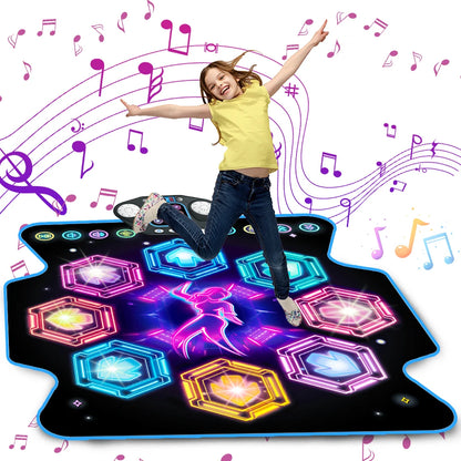Dansmat voor kinderen – 27 niveaus – 8 LED-toetsen – Bluetooth – 5 spelmodi – Ingebouwde muziek – vanaf 3 jaar