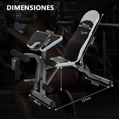 Weights Bench,Adjustable And Multifunctional , Abdominal Bench,w/ 8 Adjustable Positions & 2 Training Straps,Home Gym