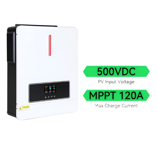 Hybride Zonne-omvormer – Zonne-inverter – Acculader – Zonne-oplader – MPPT Technologie – Pure Sinusgolf – Wifi Monitoring - 6.2kW - 48V