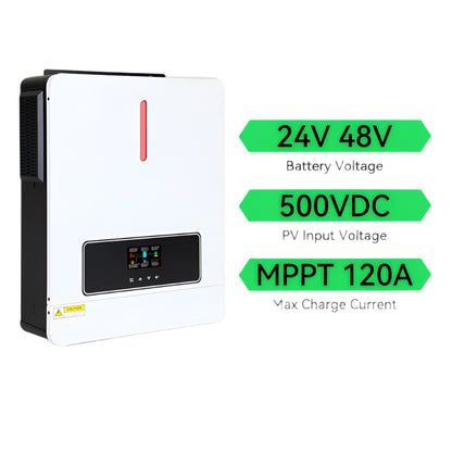 Hybride Zonne-omvormer – Zonne-inverter – Off-Grid Omvormer – Batterijoplader – MPPT Zonnecontroller – Zuivere Sinusgolf – Wifi Monitoring - 4.2kW - 24V