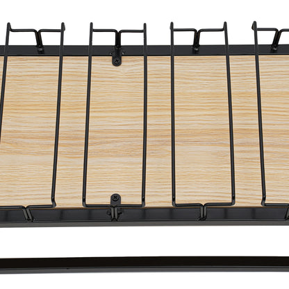 Wine Glass Rack - Hanging Wine Glasses - Hanging Wine Glass Holder - Hanging Wine Glass Rack - 7kg - Black