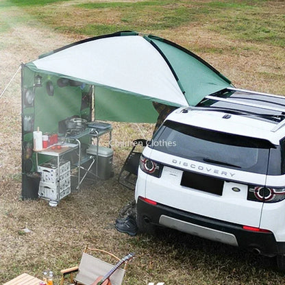 Autozijluifel – Zijluifel – Zonnescherm – Caravanluifel – Kampeerluifel – Waterdicht Polyester 3000mm – Aluminium Steunen 235x210 cm
