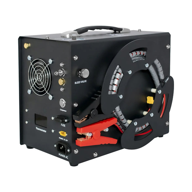 Compressor - Air Compressor - Air Compressor Tire Inflator - Airpress Compressor - 300Bar 4500Psi PCP - 220V - with built-in 12V portable power adapter Fan