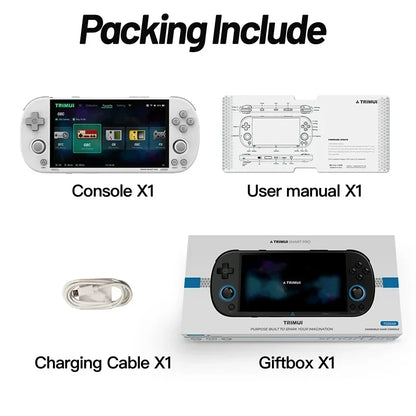 Trimui Smart Pro Retro Handheld Game Console Support Bluetooth-compatible Headset Gaming System 4.96 Inch Gift for Kids Adults - QUORE
