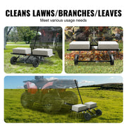 Scarifier Rake - Scarifier - Spreader - Tractor behind scarifier - 40in - with 20 Spring Steel Teeth - for ATV or mower tractor behind lawn