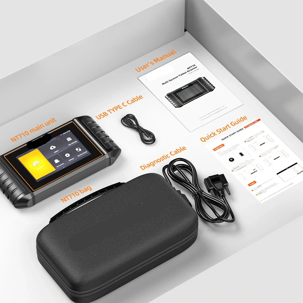 OBD2 Scanner - Diagnosecomputer - OBD - Auto Scanner - Volledige Systeemdiagnose - ECU Codering - 30+ Resets - Bidirectionele Functies - Touchscreen - WiFi Scanner