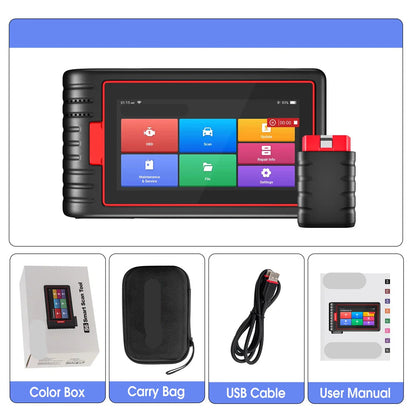 OBD2 Scanner - OBD - Diagnosecomputer - Storing Verwijderen - Uitleesapparatuur - Auto Uitlezen - Diagnose apparatuur voor auto's - met Volledige Systeemdiagnose & 28 Resetfuncties – Gratis Beveiligde Voertuigtoegang en Levenslange Updates