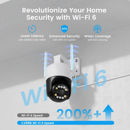 Beveiligingscamera – 4 Stuks - Camerabewaking – Inbraakbeveiliging – Buitencamera – Binnencamera – 4K Ultra HD – Pan & Tilt 360° draaibaar - QUORE