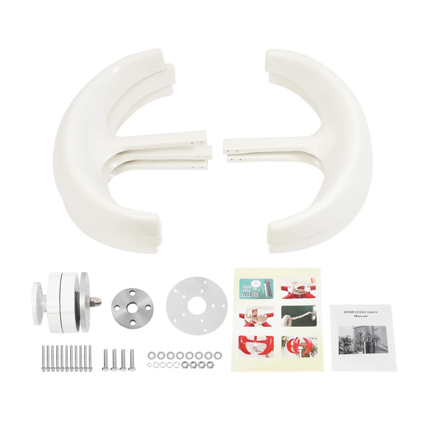 Windturbine Generator – Windenergie Generator – Kleine Windmolen – Duurzame Energie – 600W Vermogen – IP67 Weerbestendige Controller