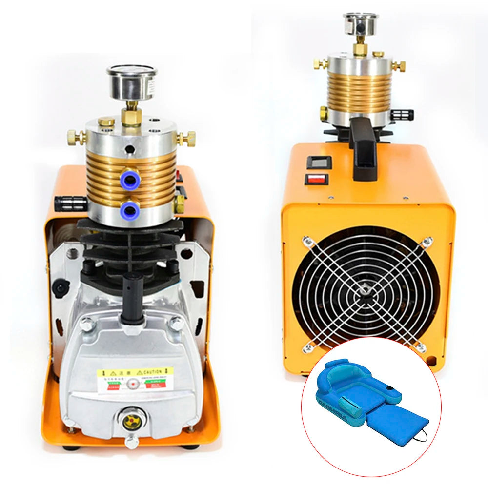 Elektrische Hogedrukpomp – Hogedruk Compressor – Luchtpomp – Drukpomp – 1800W Motor – 30 Mpa Werkdruk – Stil Gebruik - QUORE