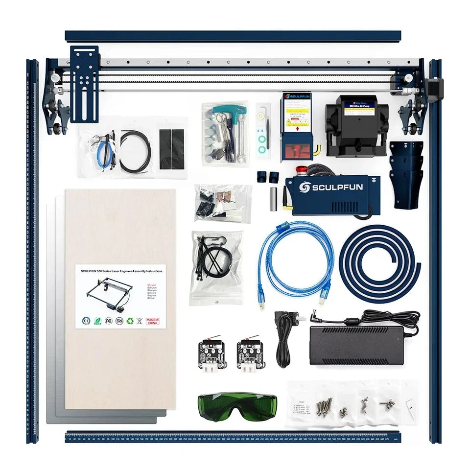 Laser Graveermachine – Laser Cutter – Laser Snijder – Graveerprinter – Graveerapparaat – 600 X 600 Mm Werkruimte – 11W Krachtige Laser