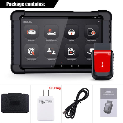 OBD2 Scanner – Auto Diagnostiek – Foutcode Lezer – Systeemtester – Diagnoseapparaat – 10,1-Inch Touchscreen – Wifi Updates
