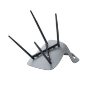 Dining Chairs - Chair - Dining Chair - Set of 6 - Coffee Chair - Modern - Backrest - Minimalist Design - Plastic Seat - Metal Legs - Gray