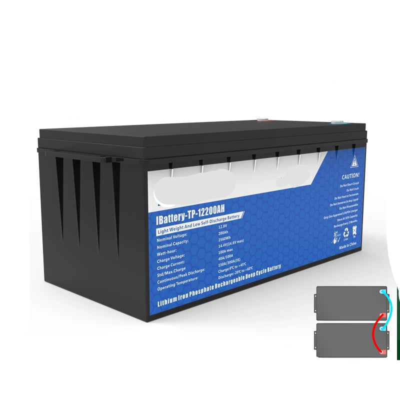 24V 100Ah LiFePO4 Batterij – Lithium Accu – Solar Accu – Camper Accu – Boot Accu – Lichtgewicht 18 kg – Lange Levensduur +2000 Cyclus