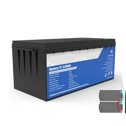 24V 100Ah LiFePO4 Batterij – Lithium Accu – Solar Accu – Camper Accu – Boot Accu – Lichtgewicht 18 kg – Lange Levensduur +2000 Cyclus