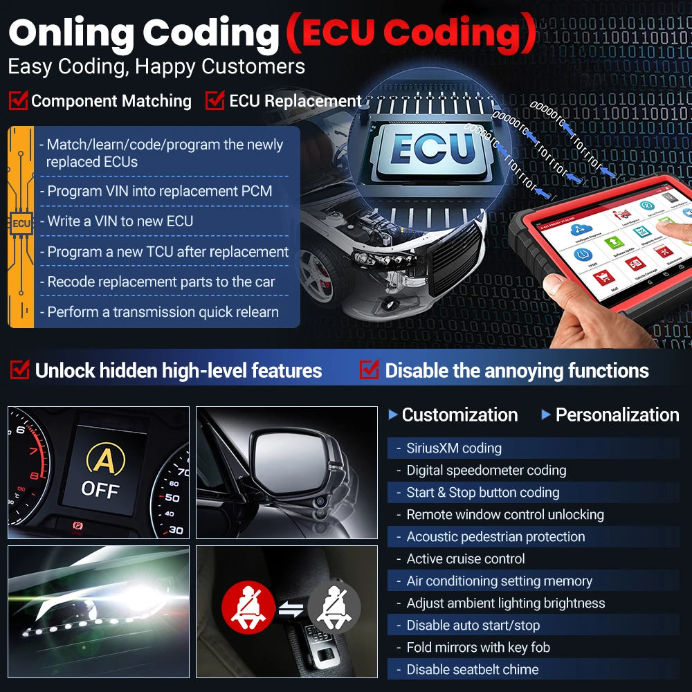 X431 PRO3S+ V5.0 Autodiagnose Tool – OBD2 Scanner – Auto Diagnoseapparaat – ECU Programmeur – Key Programmer – 10,1 Inch Touchscreen – 2 Jaar Gratis Updates