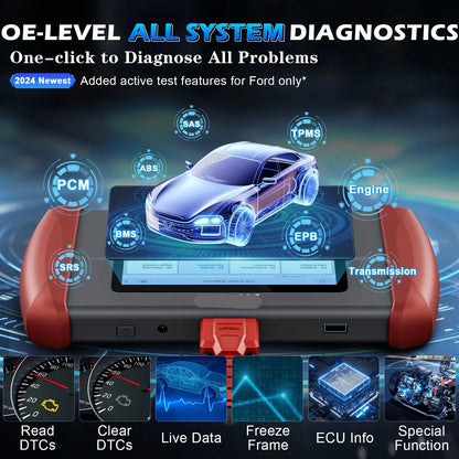 OBD2 Autodiagnose Scanner – Auto Diagnose Tool – Foutcode Uitlezer – Diagnostische Scanner – 5-Inch Touchscreen – Wifi Updates