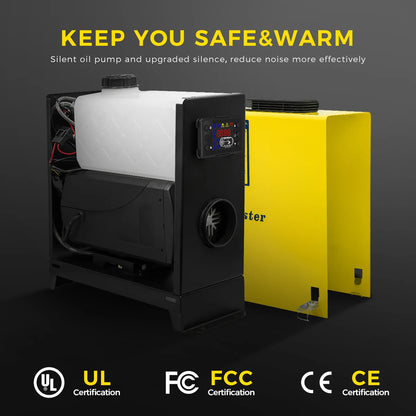Diesel Air Heater – Dieselkachel – Ruimteverwarmer – Caravanverwarmer – Camperkachel – 8 kW Vermogen – 5 Liter Tank