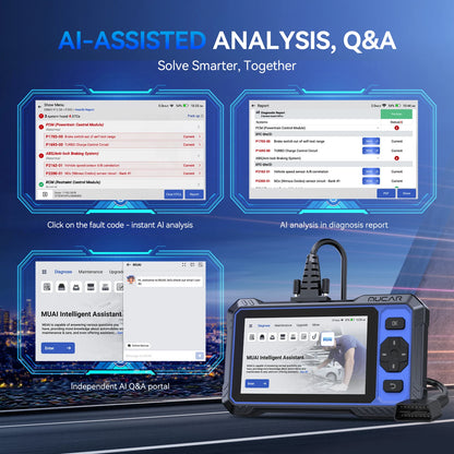OBD2 Diagnose Tool – Auto Scanner – Foutcode Uitlezer – Diagnosescanner – Diagnosetester – Draadloze Wifi Connectie – 20 Resetfuncties Met Levenslange Updates - QUORE