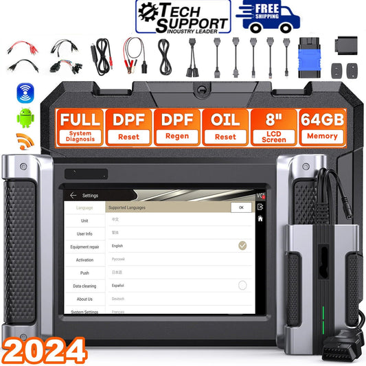 Vrachtwagen Scanner – Truck Diagnosesysteem – Foutcode Lezer – Onderhoudstool – 8-Inch Hd Touchscreen – Dpf Regeneratie