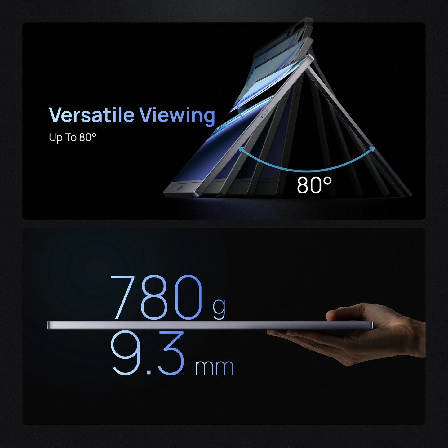 16.1 inch draagbare monitor – portable scherm – extern scherm – gaming monitor – USB-C monitor – 144Hz verversingssnelheid – 100% sRGB kleurweergave
