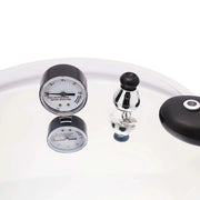 Snelkookpan - 23 Quart - 10PSI - Roestvrij staal - Kunststof handvat - Explosieveilig - Veiligheidsventiel - Extra groot formaat - Lichtgrijs