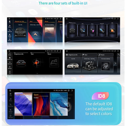 CarPlay - Multimedia Autoradio - Car CarPlay Scherm - Autoradio - Android Auto Multimedia - 11-13 2G 32G CIC AI - Intelligent Scherm - voor BMW X5 E70 X6 E71 CCC CIC -Auto 4G RDS SWC