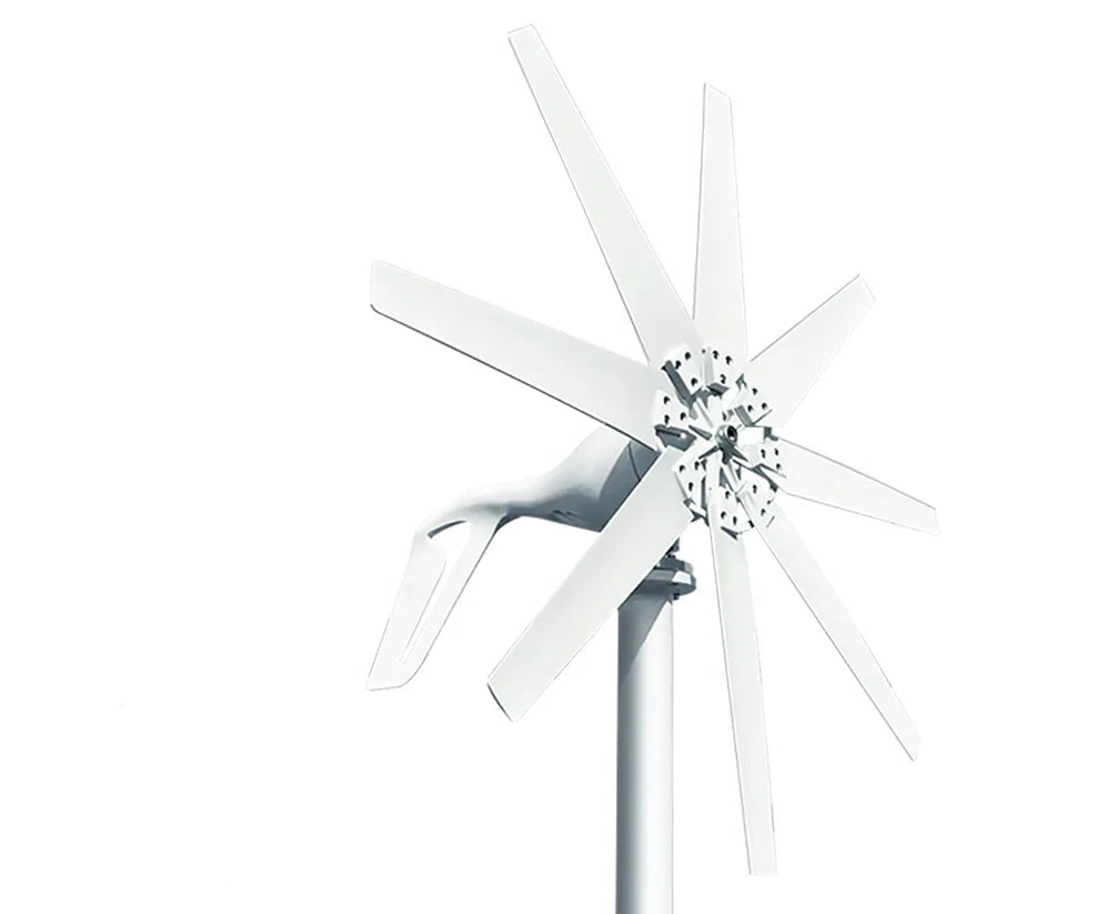 Windturbine - Windmolen - Windturbine Generator - Windenergie - 2000W - 48V - Alleen Windturbine - Stille en Efficiënte Energieoplossing - voor Thuisgebruik - QUORE
