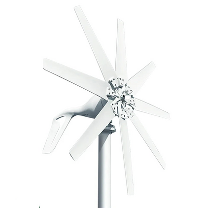 Windturbine - Windmolen - Windturbine Generator - Windenergie - 2000W - 24V - met Hybride Besturing - Stille en Efficiënte Energieoplossing - voor Thuisgebruik