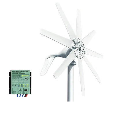 Windturbine - Windmolen - Windturbine Generator - Windenergie - 2000W - 48V - met MPPT Controller - Stille en Efficiënte Energieoplossing - voor Thuisgebruik - QUORE