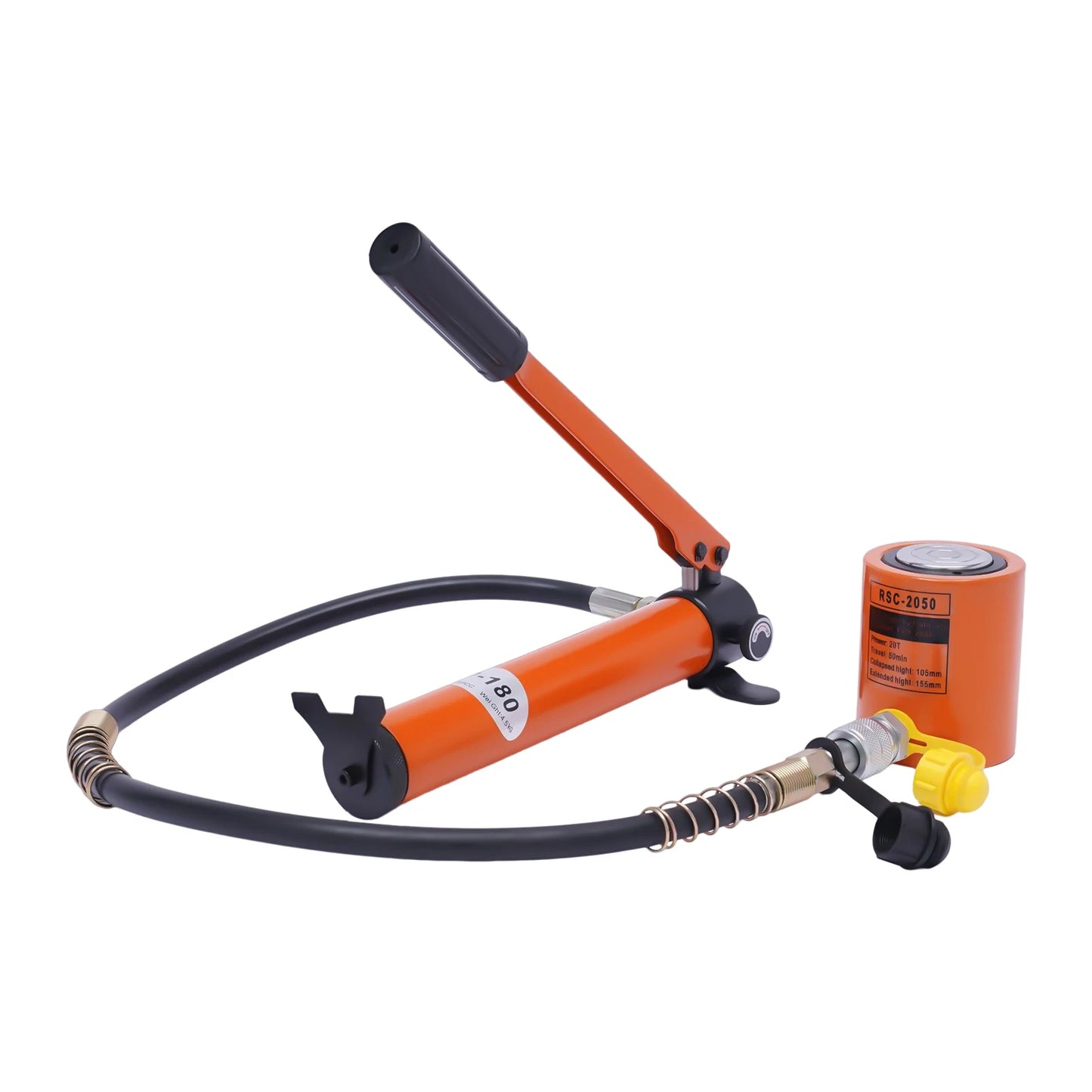 Handmatige Hydraulische Pomp – Hydraulische Krik – Handpomp – 20 Ton Capaciteit – 70 MPa Werkdruk – 350cc Reservoir – Stalen Constructie