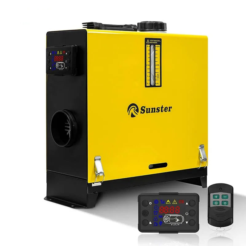 Diesel Air Heater – Dieselverwarmer – Parkeerverwarmer – Camperverwarmer – Werkplaatsverwarmer – 8KW Vermogen – LCD Bediening